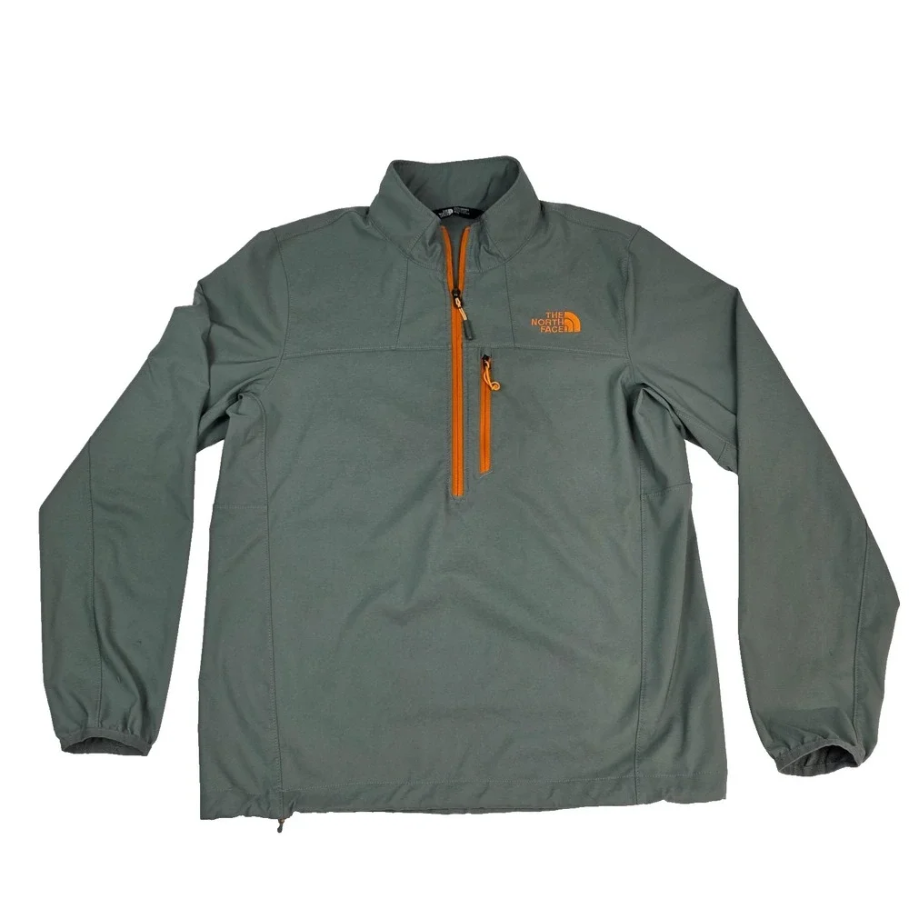North Face Polartec ‎ Half Zip Jacket Monument Grey - Mens Medium